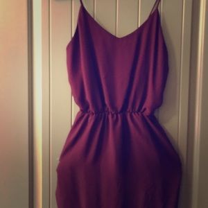 Burgundy dress